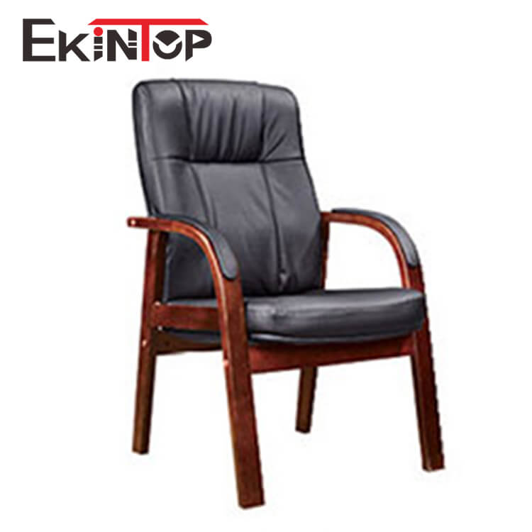 Leather office chair without wheels manufactures in Ekintop office furniture