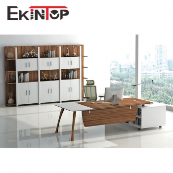 L shaped wood office desk manufacturers in office furniture from Ekintop