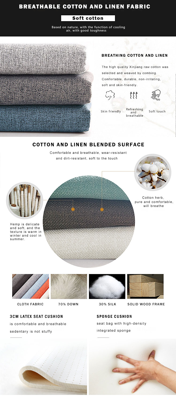 Fabric sofa set designs manufacturers