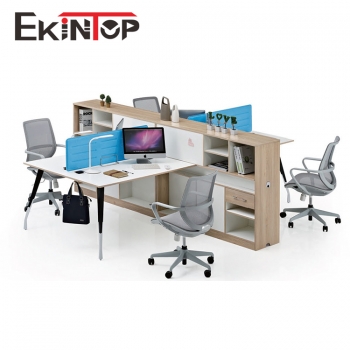 Four person staff desk manufacturers in office furniture from Ekintop
