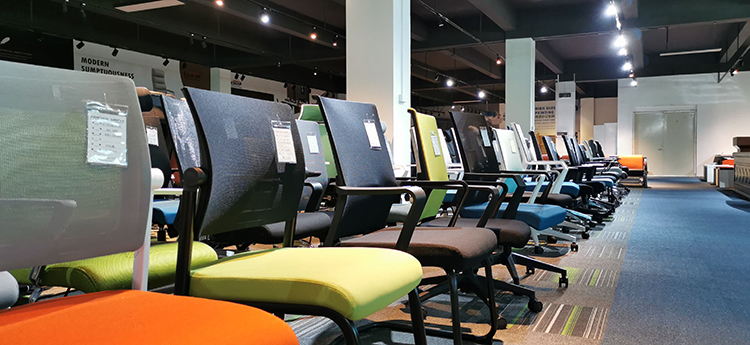 The Ekintop office furniture manufacturer 's new showroom was officially put into use