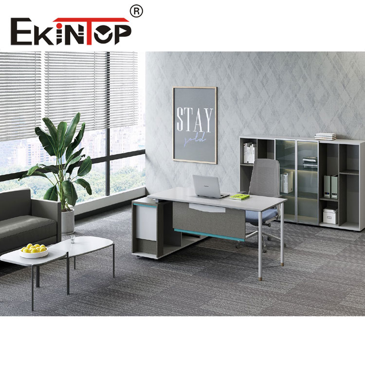 Cheap l shaped desk with storage manufacturer in office furniture from Ekintop