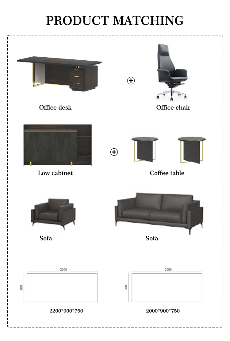 black office table & chair set manufacturer