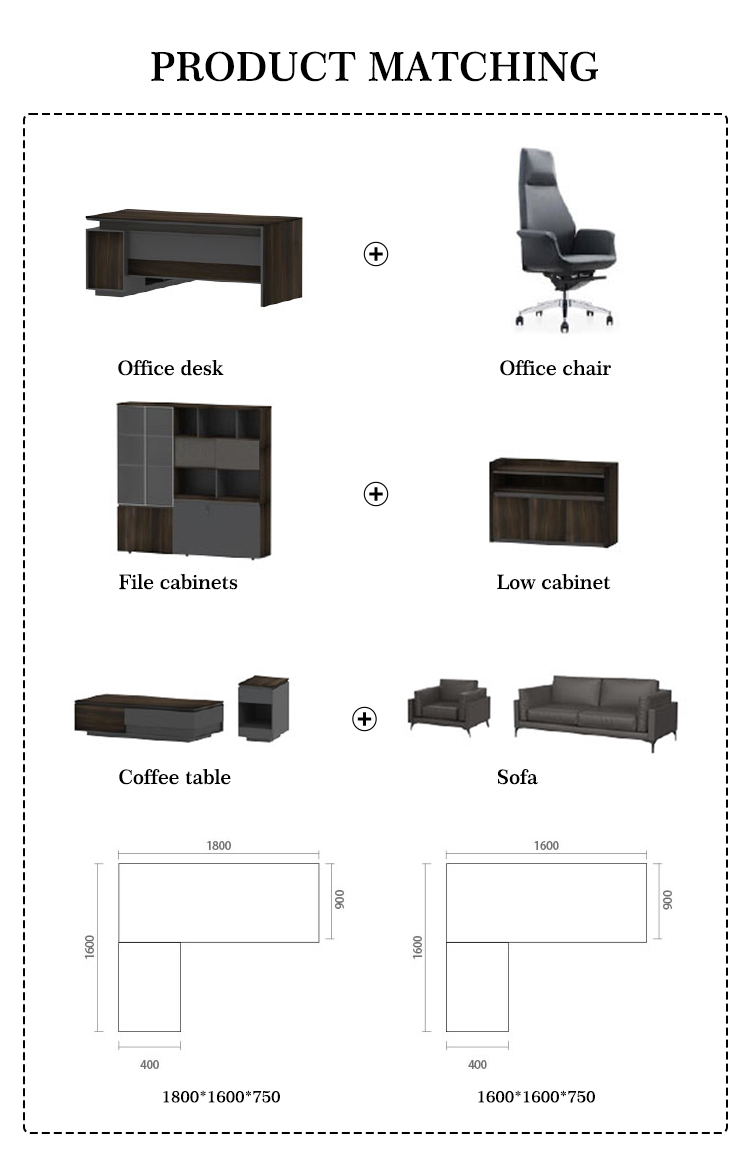 black office desk with drawers manufacturer