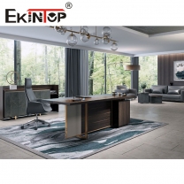 Black office table & chair set manufacturer in office furniture from Ekintop