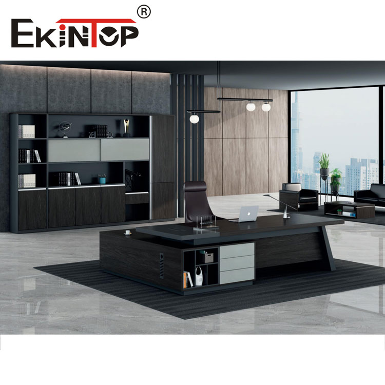 Big l shaped desk with drawers manufacturer in office furniture from Ekintop
