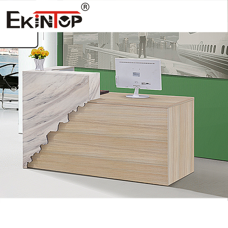 wooden office reception table manufacturer