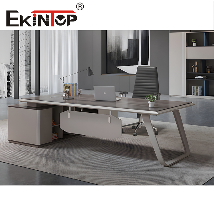 L shaped wood desk manufacturer from Ekintop