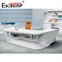 White l shaped desk with drawers manufacturer from Ekintop
