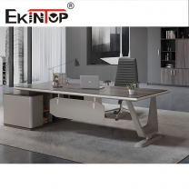 L shaped wood desk manufacturer from Ekintop