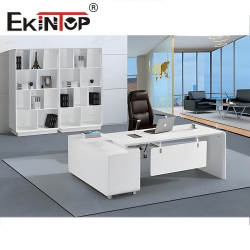 L shaped office desk with drawers manufacturer from Ekintop