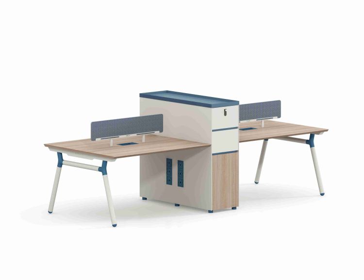 how to arrange two desks in a small office