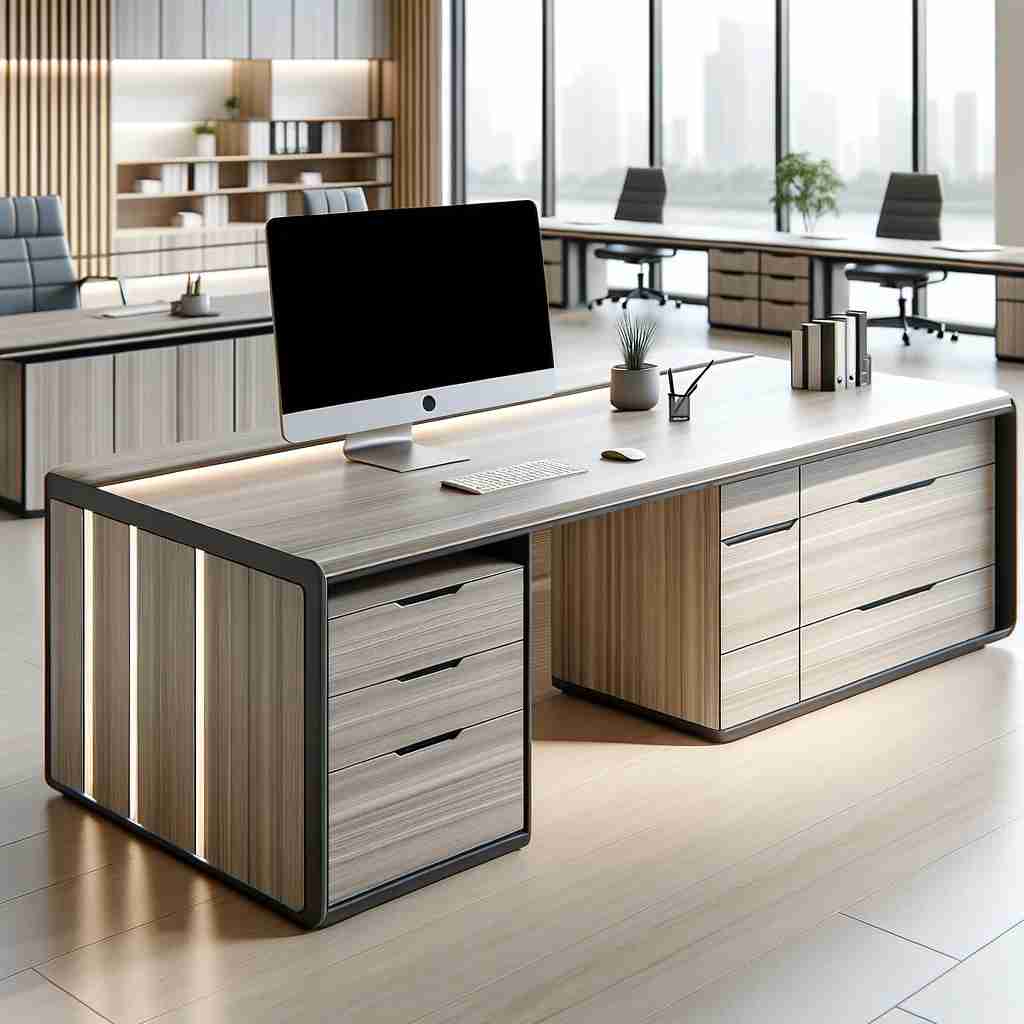 Modern particle board office desk wholesale