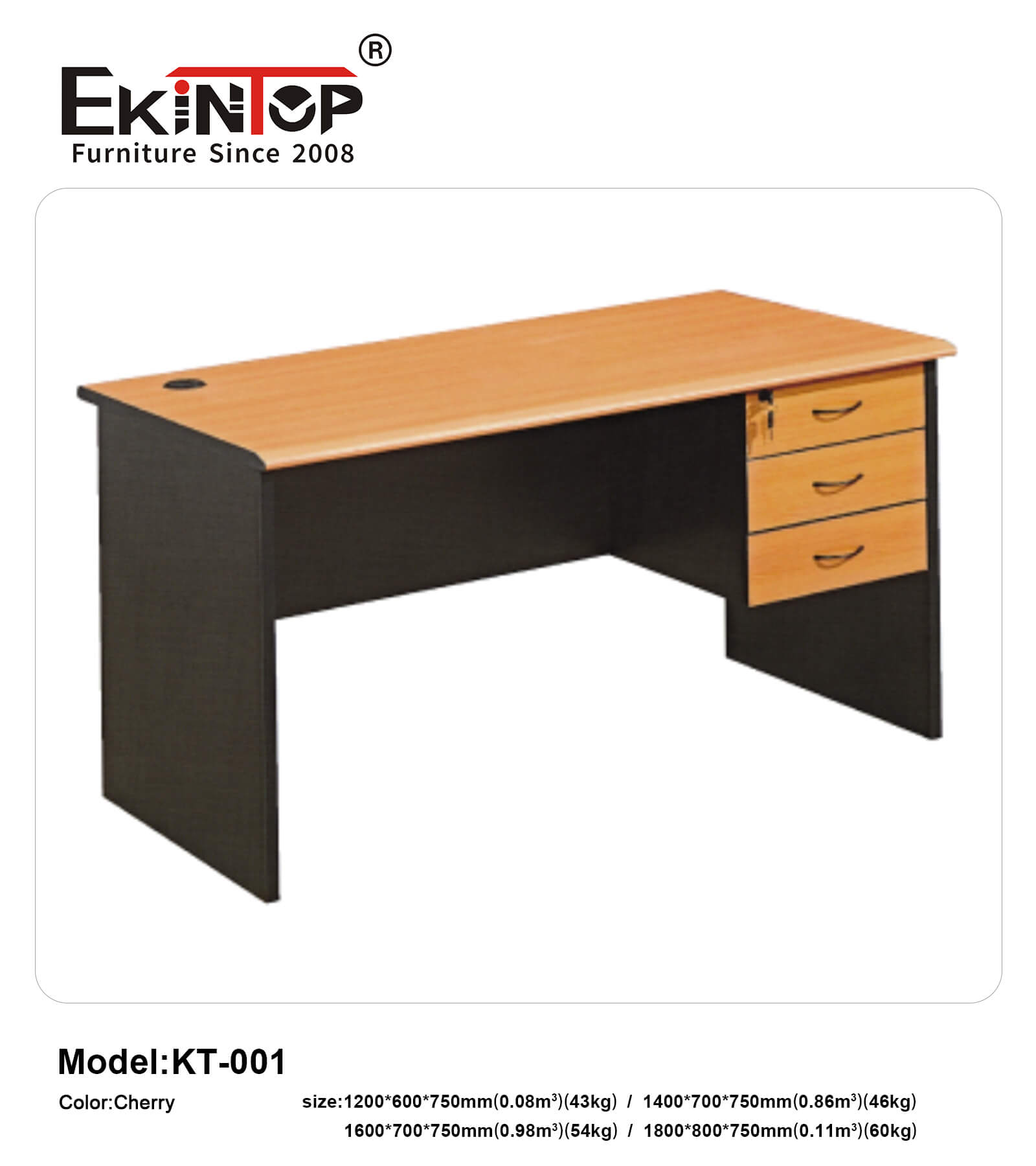 Ekintop Fireproof Office Desk Set China Furniture Factory