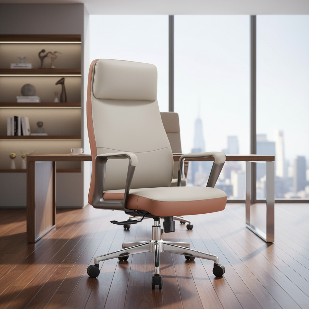 EKINTOP Dual-Tone High-Back Chair | Style Meets Support for Modern Professionals